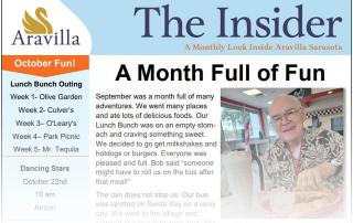 Memory Care Newsletter October 2022