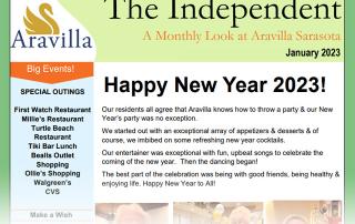 Assisted Living Aravilla Sarasota - January 2023 newsletter