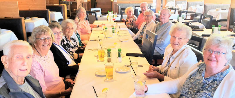 residents enjoying lunch at a restaurant