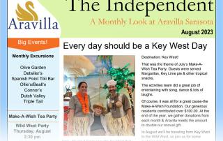 assisted living newsletter image August 2023