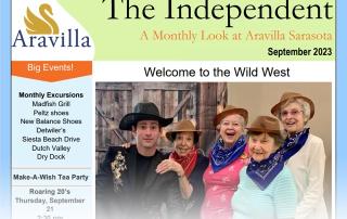 asssisted living newsletter September 2023 Aravilla Sarasota