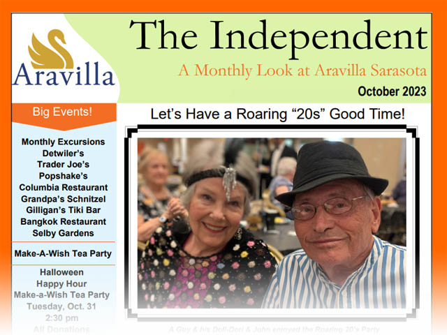 assisted living newsletter October 2023 image