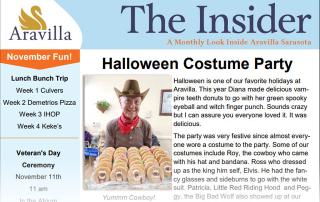 Memory Care Aravilla Sarasota newsletter november 2023 image