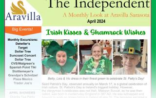 Assisted Living Newsletter April 2024 Aravilla Sarasota image