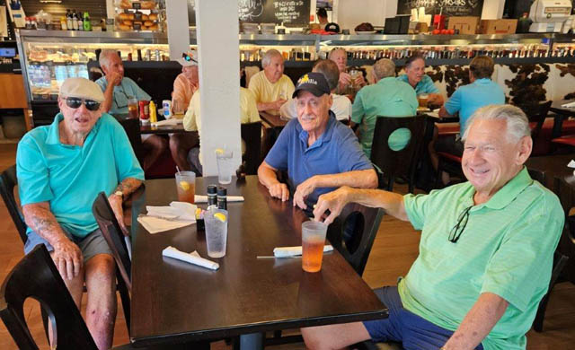senior residents enjoying dining out