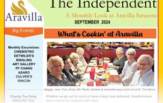 Aravilla Sarasota assisted living newsletter image Sept 2024
