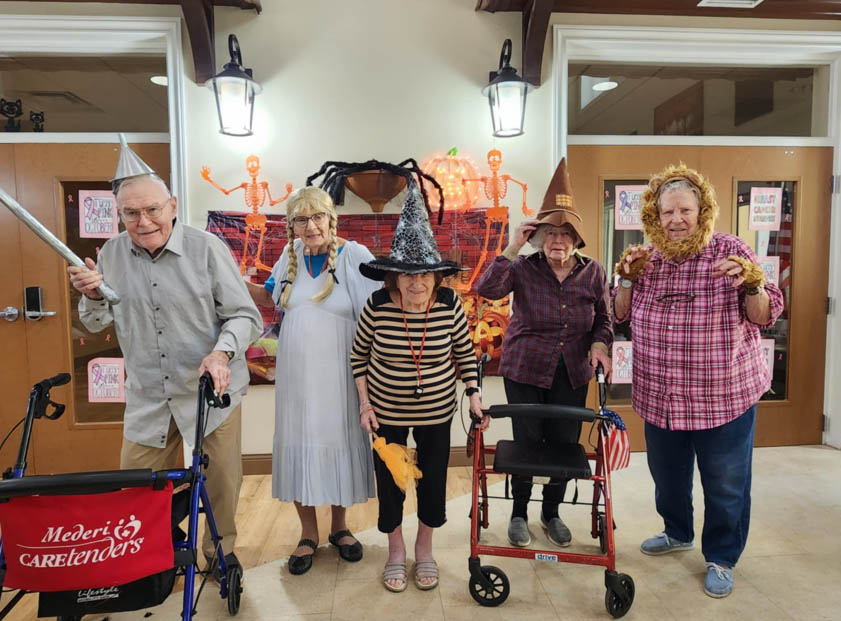 Aravilla Sarasota residents celebrating Halloween