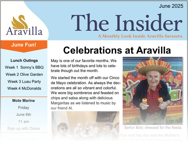 memory care newsletter image June 2025