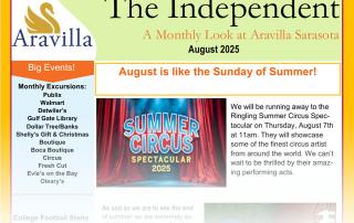 assisted living newsletter August 2025 image