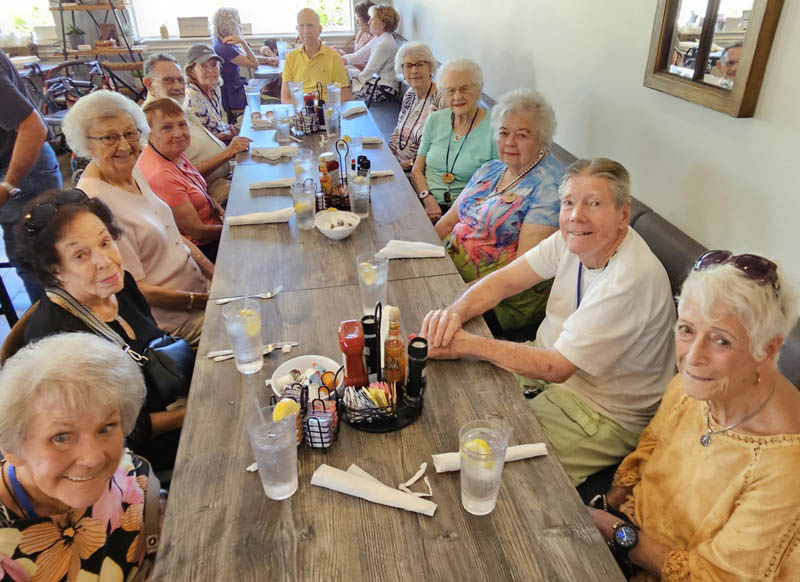 assisted living residents at Max's Table restaurant