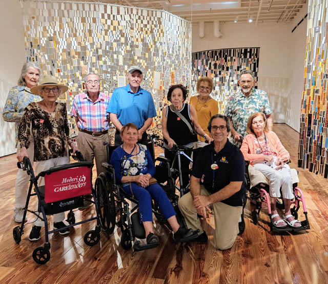 assisted living residents at Sarasota art museum