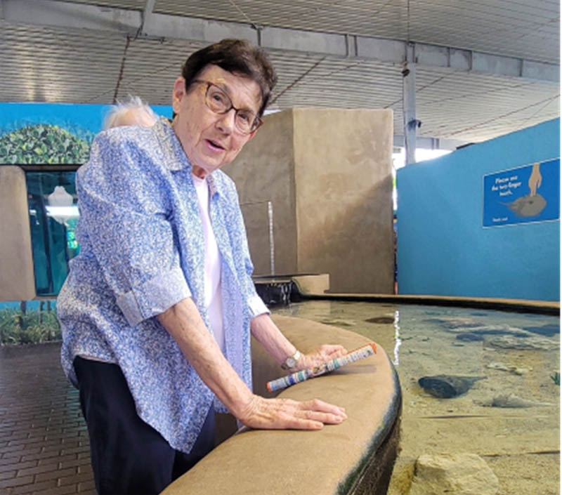 memory care resident at Mote Marine
