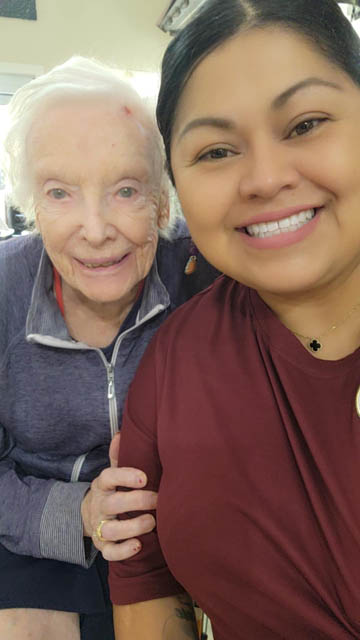 Dementia Care Specialist with senior resident