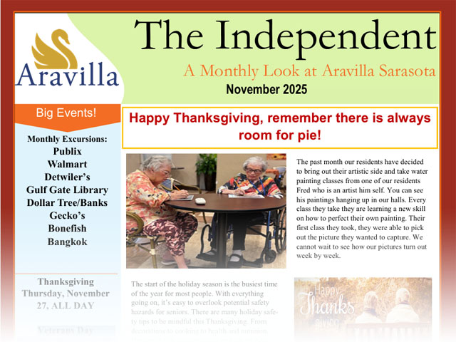 assisted living newsletter NOV 2025 image