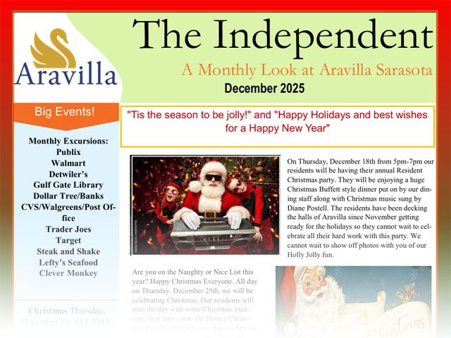 assisted living newsletter image DEC 2025