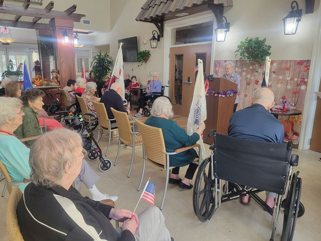 Veteran's Day celebration at Aravilla Sarasota