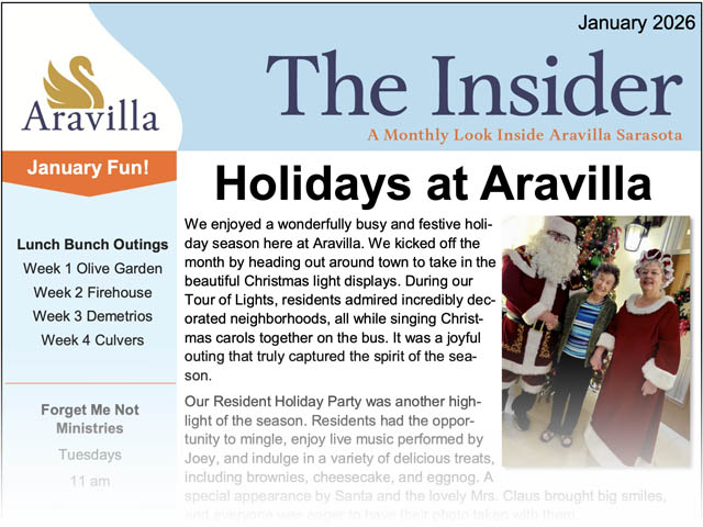 memory care newsletter image