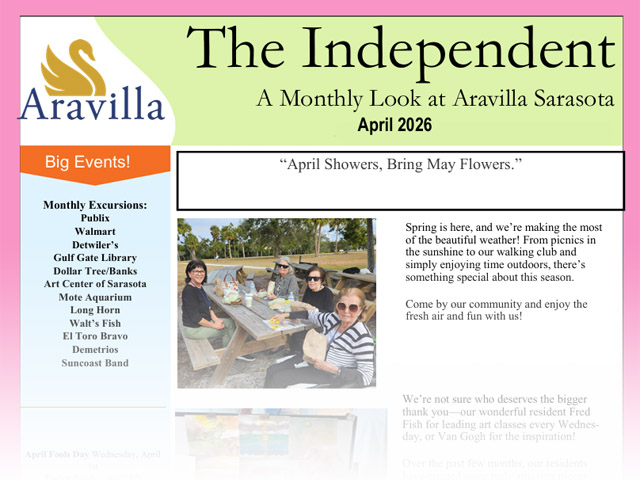assisted living newsletter image April 2026