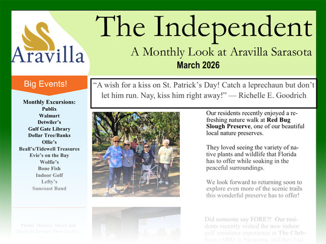 assisted living newsletter image March 2026