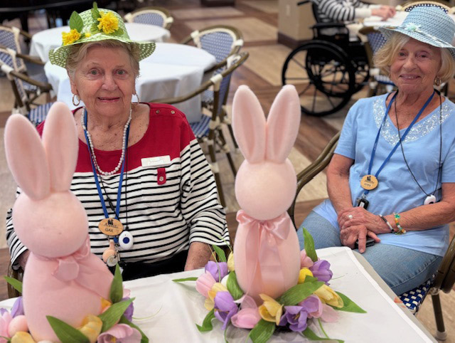 assisted living residents ready for Easter