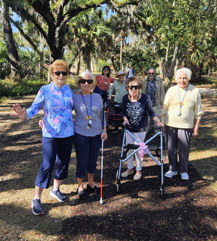 senior residents enjoying Bug Slough senior residents enjoying Bug Slough