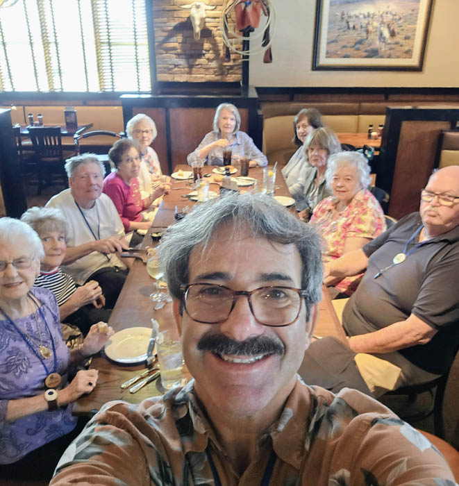 assited living residents lunch outing