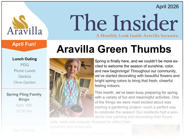 memory care newsletter image April 2026