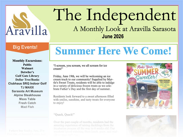 assisted living newsletter image June 2026