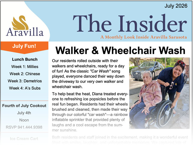 memory care newsletter image July 2026