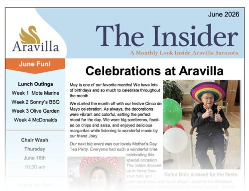 Memory Care Newsletter June 2026