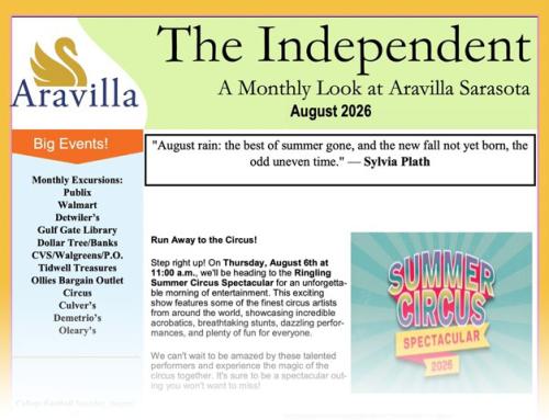 Assisted Living Newsletter August 2026