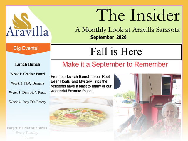 memory care newsletter SEP 2026 image
