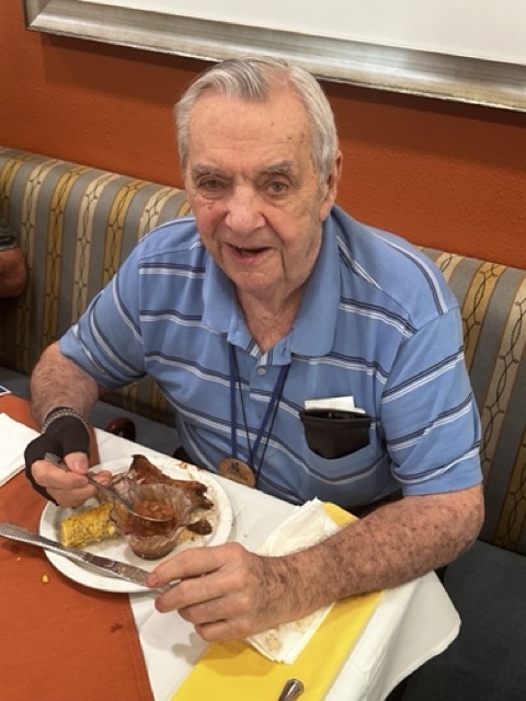 senior resident enjoying the lunch outing senior resident enjoying the lunch outing